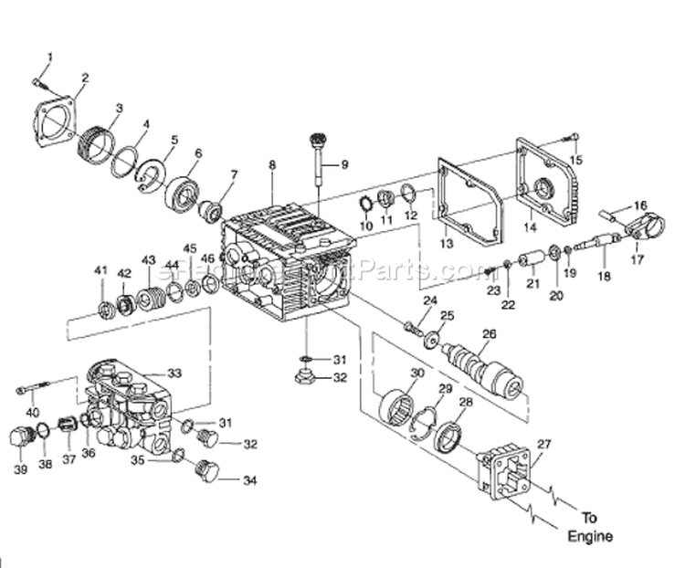 Page D Diagram and Parts List for A2701  Briggs and Stratton Pressure Washer